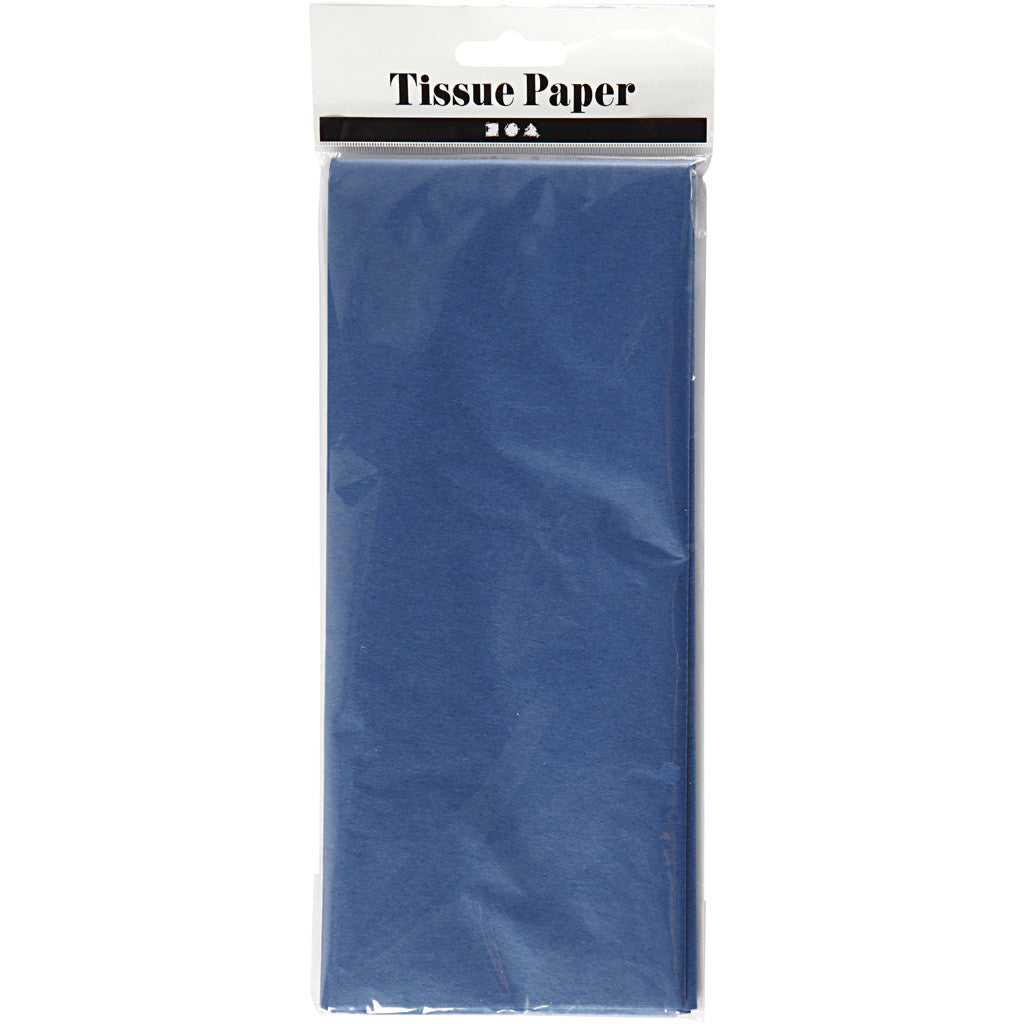Tissue Paper, sheet 50x70 cm, 17 g, blue, 10 sheet/ 1 pack [HOB-200887]