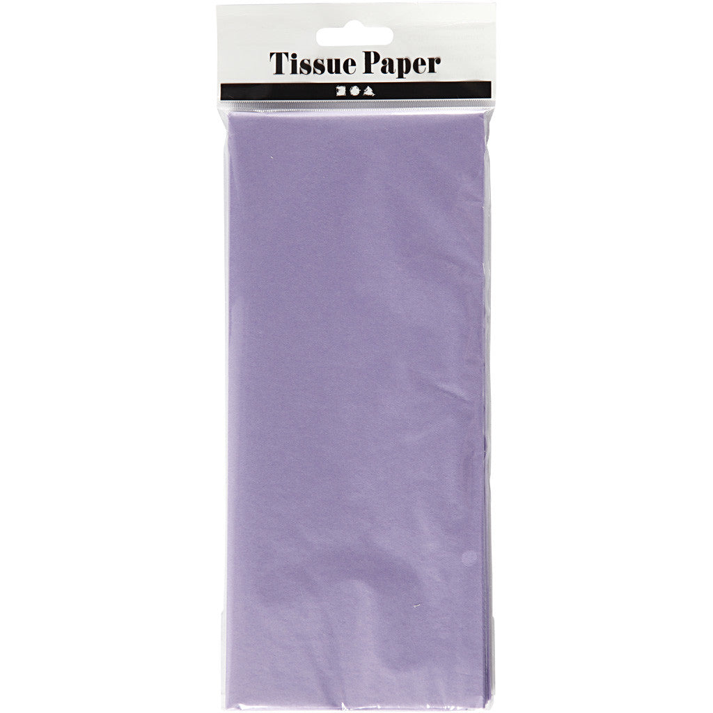 Tissue Paper, sheet 50x70 cm, 17 g, light lilac, 10 sheet/ 1 pack [HOB-200890]