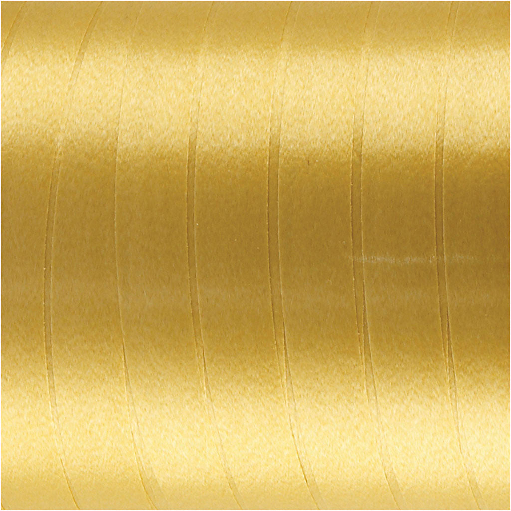 Curling Ribbon, W: 10 mm, glossy, gold, 250 m/ 1 roll [HOB-20208]