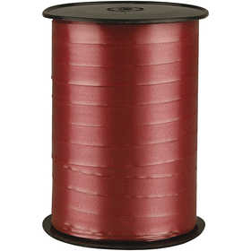 Curling Ribbon, W: 10 mm, glossy, ruby, 250 m/ 1 roll [HOB-20216]