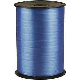 Curling Ribbon, W: 10 mm, glossy, blue, 250 m/ 1 roll [HOB-20217]