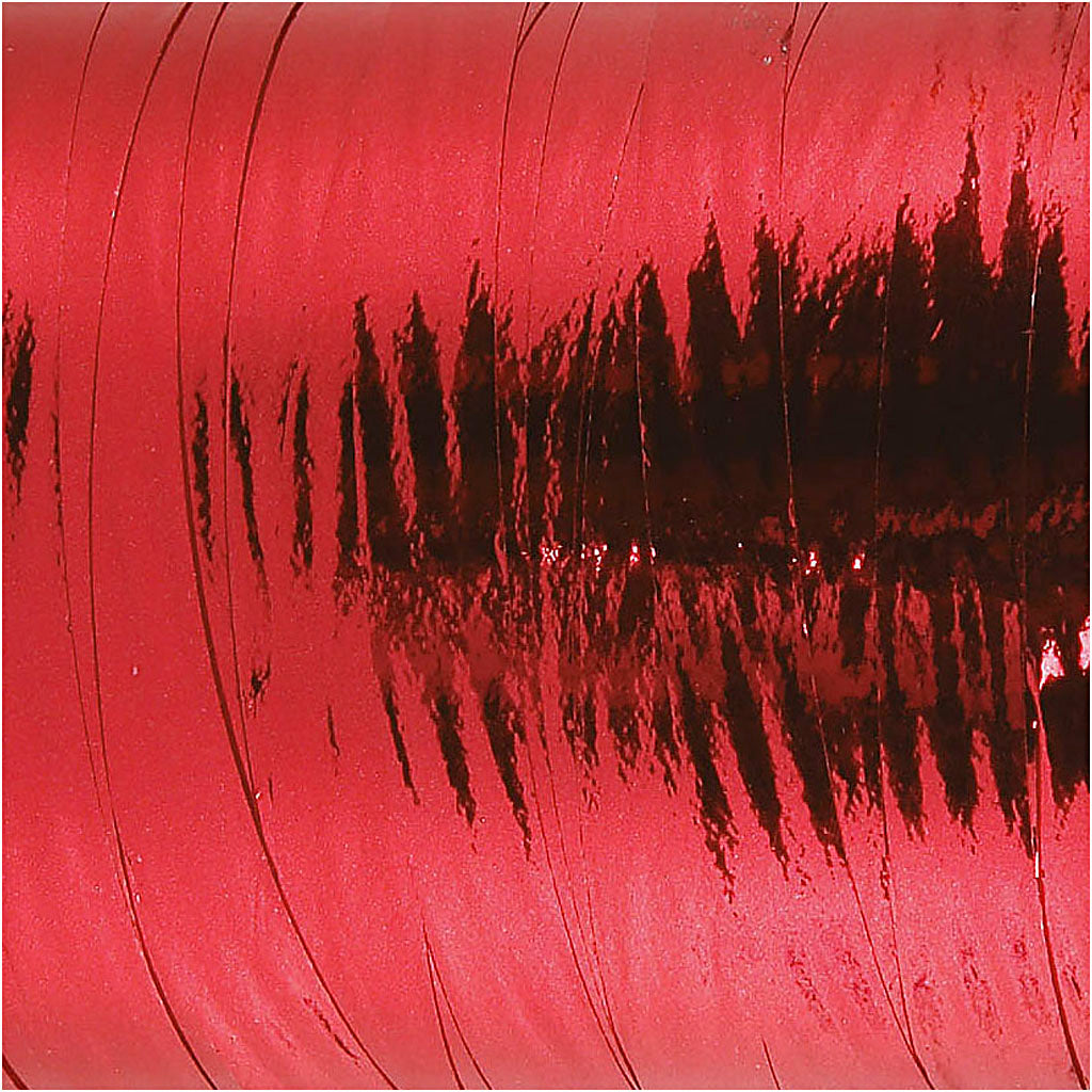 Curling Ribbon, W: 10 mm, glossy, metallic red, 250 m/ 1 roll [HOB-20223]