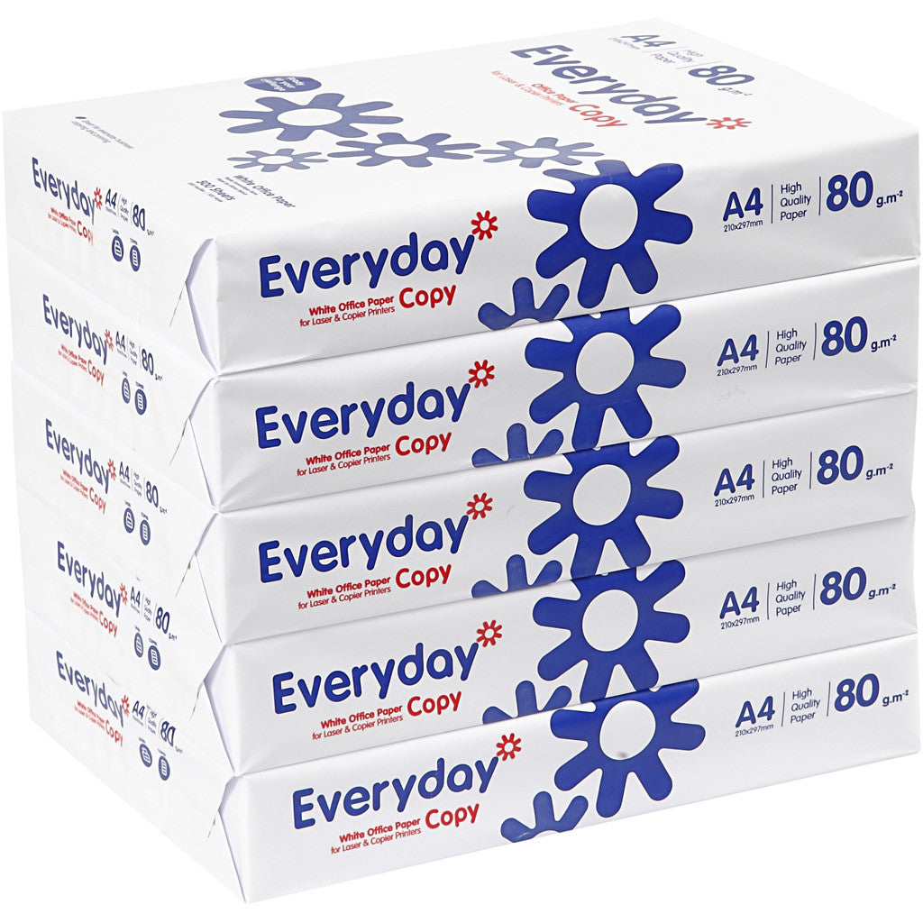 Drawing Paper, A4, sheet 210x297 mm, 80 g, white, 5x500 sheet/ 1 pack [HOB-20420]