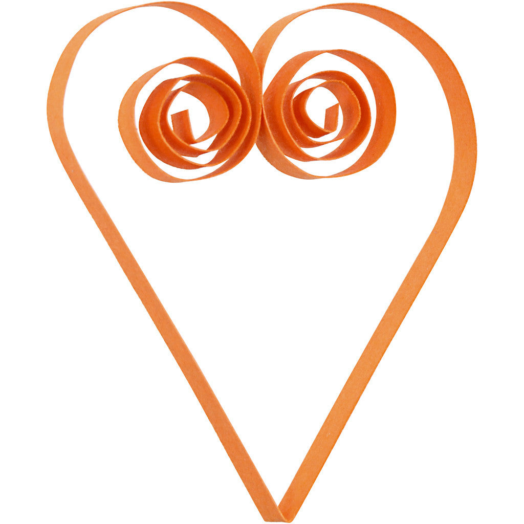 Quilling Paper Strips, L: 78 cm, W: 5 mm, 120 g, orange, pink, red, yellow, 100 pc/ 1 pack [HOB-20795]