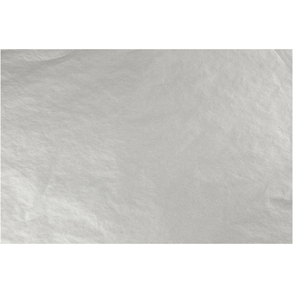 Tissue Paper, sheet 50x70 cm, 14 g, silver, 25 sheet/ 1 pack [HOB-20816]