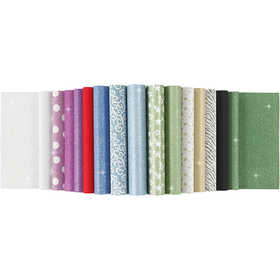 Glitter Paper Pad, A4, sheet 210x297 mm, 150 g, 30 sheet/ 1 pc [HOB-21062]