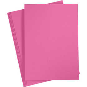Card, A4, sheet 210x297 mm, 180 g, pink, 20 sheet/ 1 pack [HOB-211046]