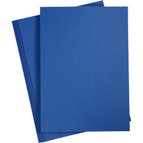 Card, A4, sheet 210x297 mm, 180 g, dark blue, 20 sheet/ 1 pack [HOB-211066]