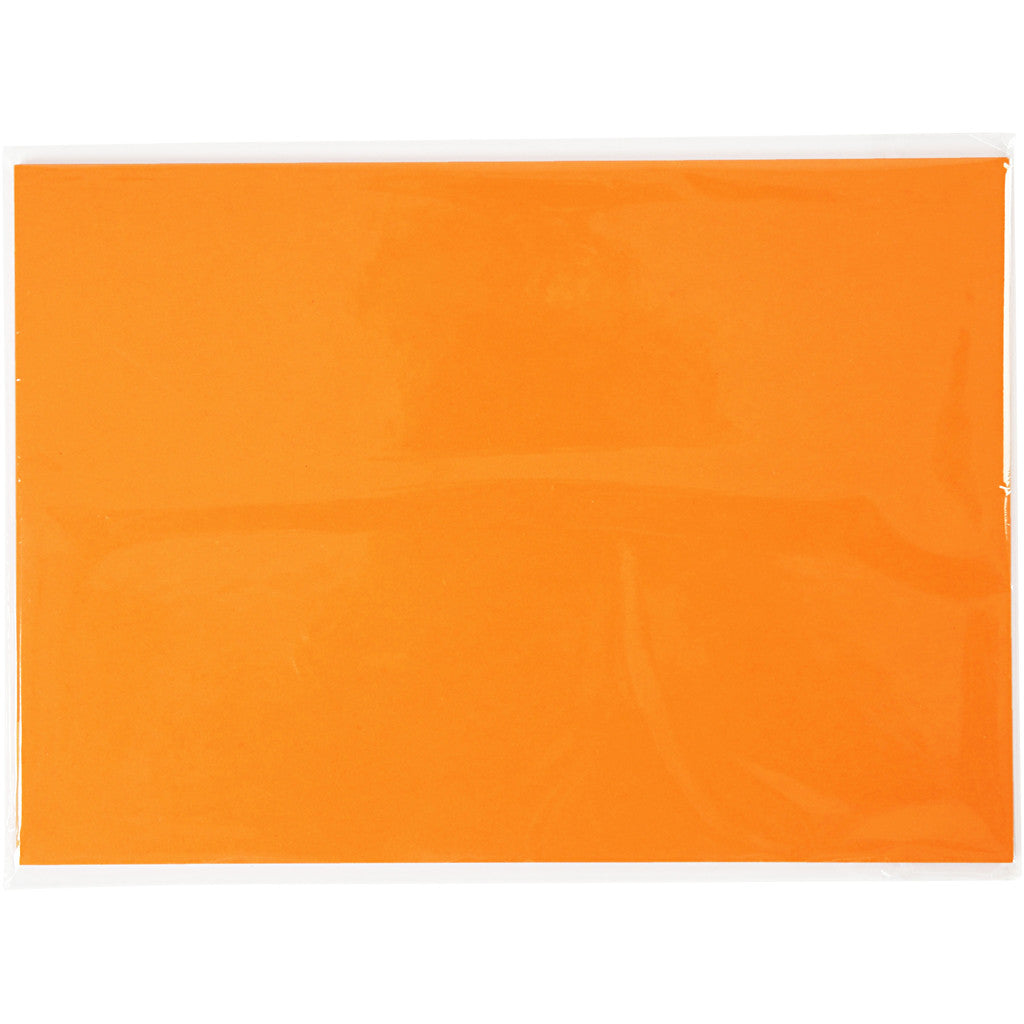 Card, A4, sheet 210x297 mm, 180 g, orange, 20 sheet/ 1 pack [HOB-21113]