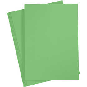 Card, A4, sheet 210x297 mm, 180 g, grass green, 20 sheet/ 1 pack [HOB-21123]
