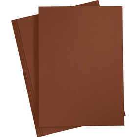 Card, A4, sheet 210x297 mm, 180 g, dark brown, 20 sheet/ 1 pack [HOB-21125]