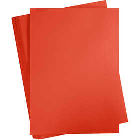 Card, A2, sheet 420x594 mm, 180 g, red, 100 sheet/ 1 pack [HOB-21314]