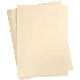 Card, A2, sheet 420x594 mm, 180 g, beige, 100 sheet/ 1 pack [HOB-21328]