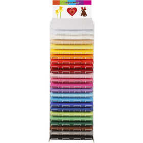 Coloured Card, A2, sheet 420x594 cm, 180 g, assorted colours, 23x100 sheet/ 1 pack [HOB-21418]