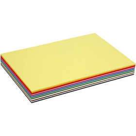 Creative Card, A3, sheet 297x420 mm, 180 g, assorted colours, 300 ass sheets/ 1 pack [HOB-21423]