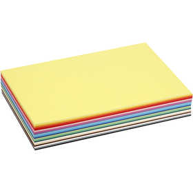 Creative Card, A4, sheet 210x297 mm, 180 g, assorted colours, 300 ass sheets/ 1 pack [HOB-21424]