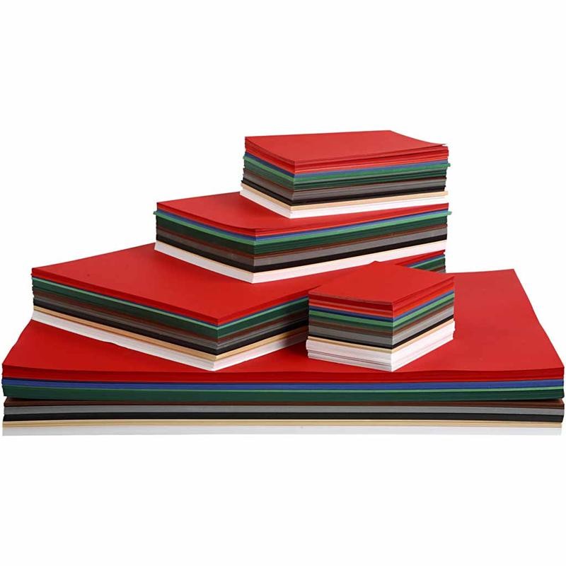 Christmas Card, A2,A3,A4,A5,A6, 180 g, assorted colours, 1800 ass sheets/ 1 pack [HOB-21440]
