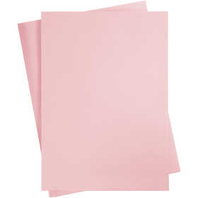 Card, A2, sheet 420x594 mm, 180 g, light pink, 10 sheet/ 1 pack [HOB-21516]