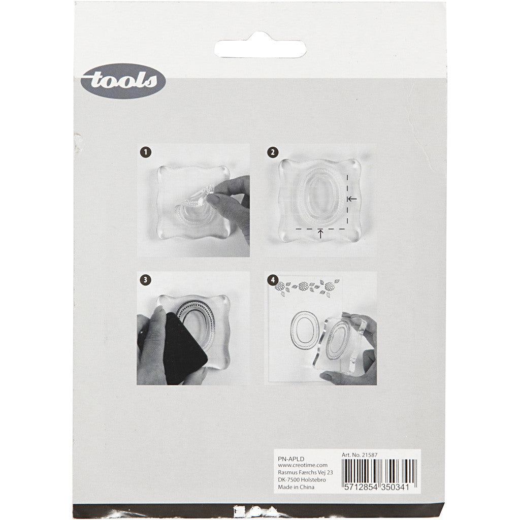 Acrylic Block, size 10x10 cm, thickness 1 cm, 1 pc [HOB-21587]