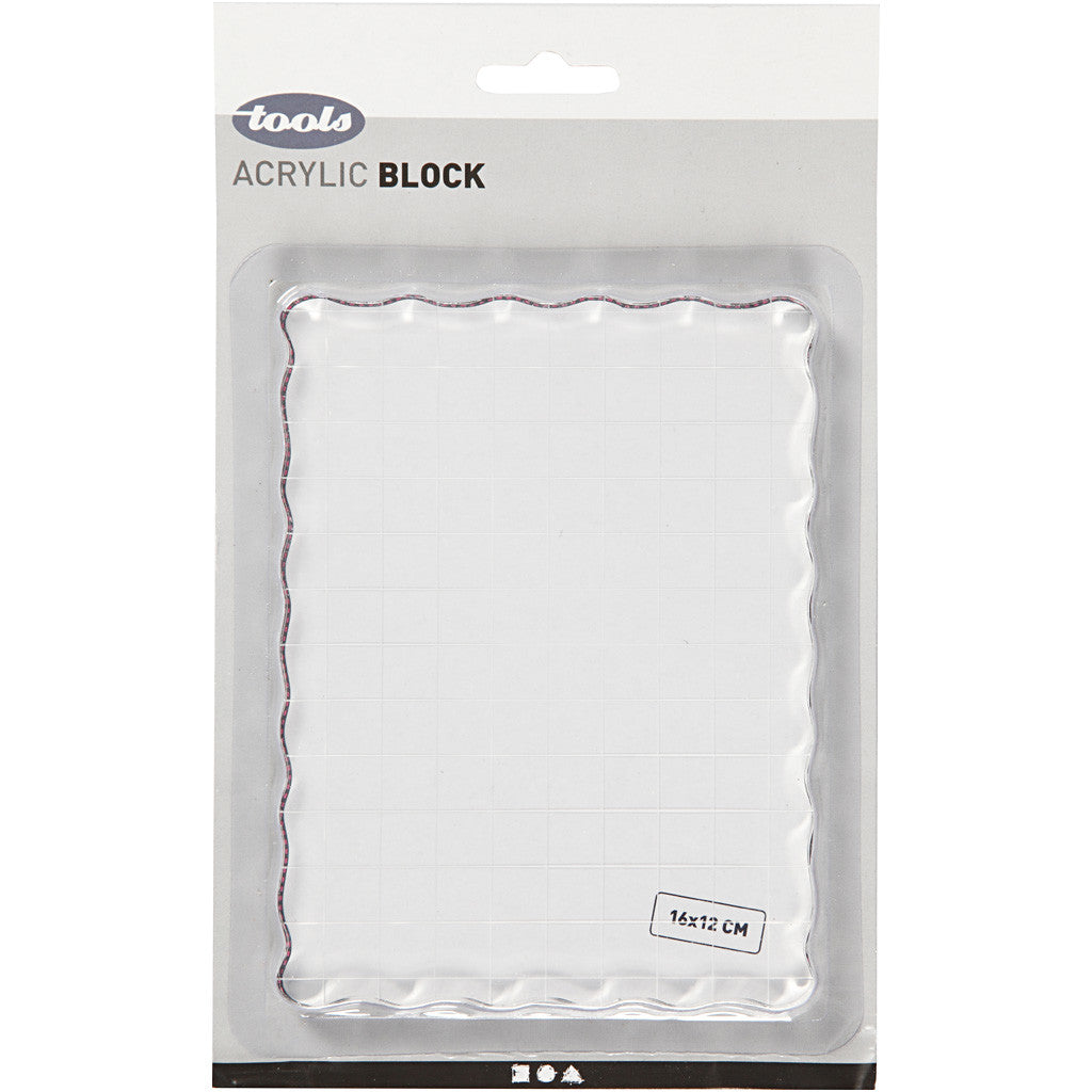 Acrylic Block, size 16x12 cm, thickness 1 cm, 1 pc [HOB-21588]