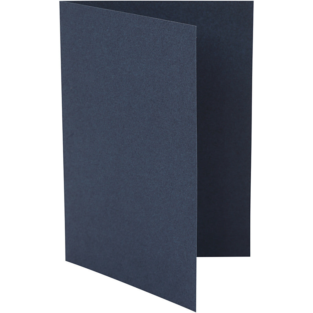 Cards, card size 10,5x15 cm, 220 g, blue, 10 pc/ 1 pack [HOB-216014]