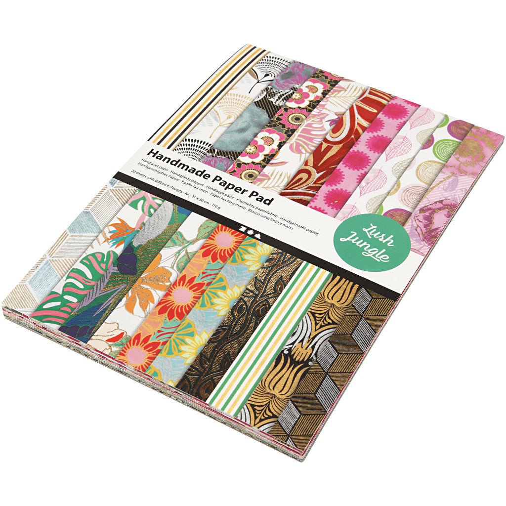 Handmade Paper Pad, A4, sheet 210x297 mm, 110-150 g, 20 sheet/ 1 pack [HOB-21637]