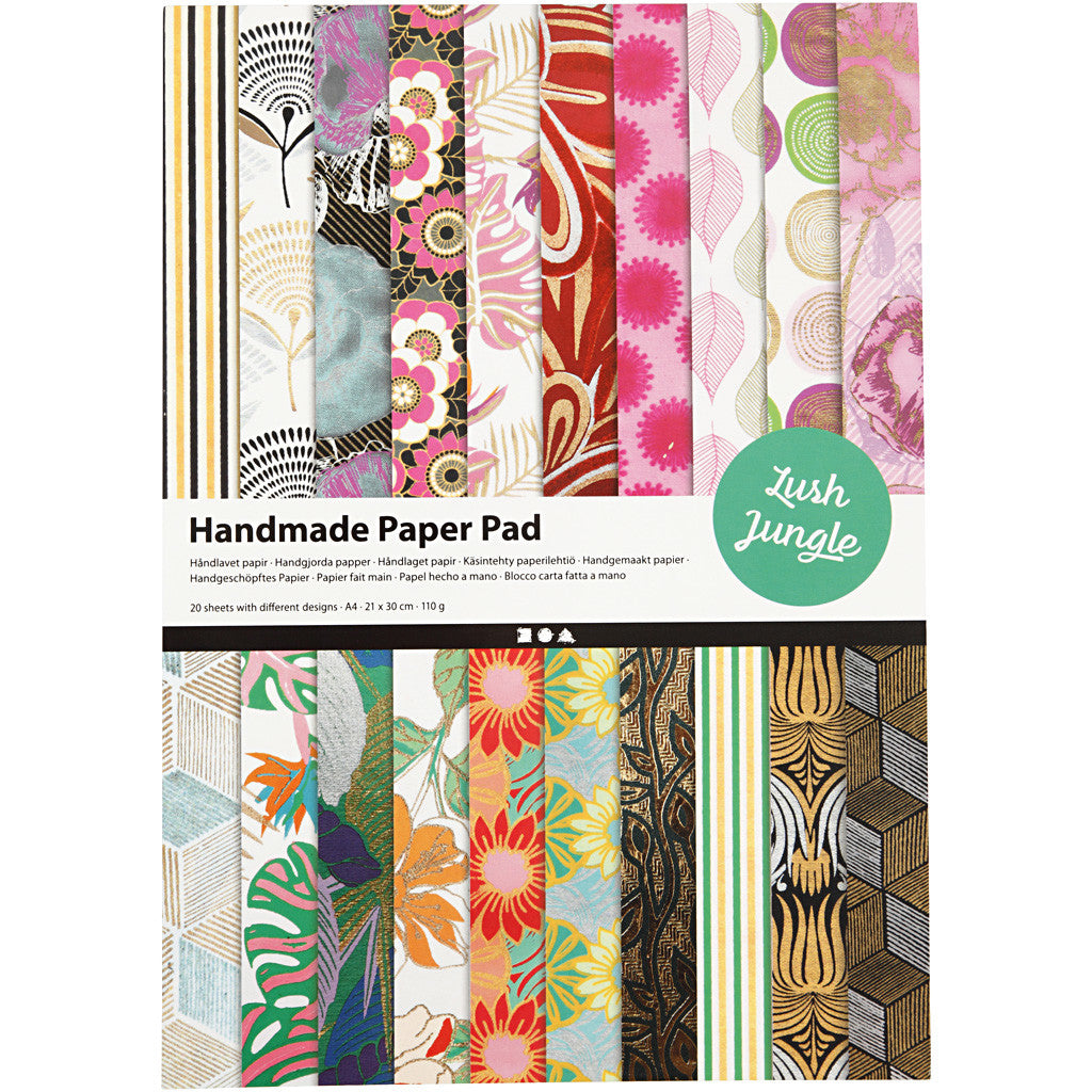 Handmade Paper Pad, A4, sheet 210x297 mm, 110-150 g, 20 sheet/ 1 pack [HOB-21637]