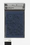 Lace Patterned cardboard, sheet 10,5x15 cm, 200 g, blue, 10 pc/ 1 pack [HOB-216914]