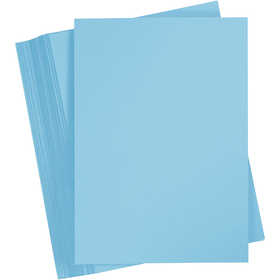 Card, A4, sheet 210x297 mm, 180 g, light blue, 100 sheet/ 1 pack [HOB-217056]