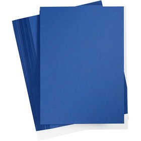 Card, A4, sheet 210x297 mm, 180 g, dark blue, 100 sheet/ 1 pack [HOB-217066]