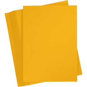 Card, A4, sheet 210x297 mm, 180 g, orange, 100 sheet/ 1 pack [HOB-21713]