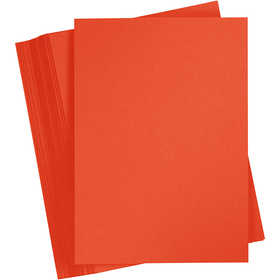 Card, A4, sheet 210x297 mm, 180 g, red, 100 sheet/ 1 pack [HOB-21714]