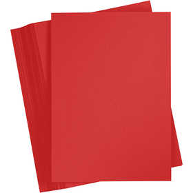 Card, A4, sheet 210x297 mm, 180 g, christmas red, 100 sheet/ 1 pack [HOB-21715]