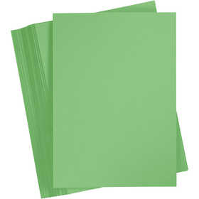 Card, A4, sheet 210x297 mm, 180 g, grass green, 100 sheet/ 1 pack [HOB-21723]
