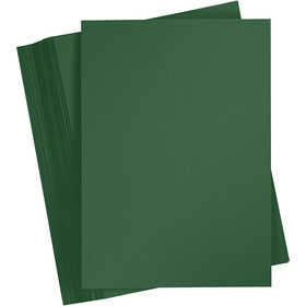 Card, A4, sheet 210x297 mm, 180 g, dark green, 100 sheet/ 1 pack [HOB-21724]
