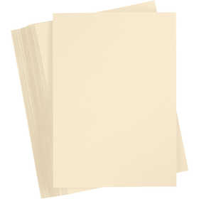 Card, A4, sheet 210x297 mm, 180 g, beige, 100 sheet/ 1 pack [HOB-21728]