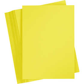 Card, sun yellow, A6, 105x148 mm, 180 g, 100 sheet/ 1 pack [HOB-21812]
