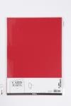 Card, A4, sheet 210x297 mm, 220 g, red, 10 pc/ 1 pack [HOB-219013]