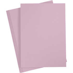 Card, A4, sheet 210x297 mm, 220 g, light lilac, 10 pc/ 1 pack [HOB-219027]