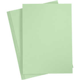 Card, A4, sheet 210x297 mm, 220 g, light green, 10 pc/ 1 pack [HOB-219028]
