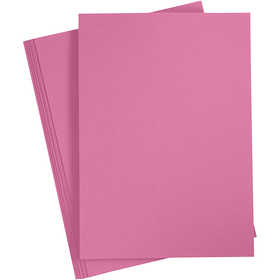 Card, A4, sheet 210x297 mm, 220 g, pink, 10 pc/ 1 pack [HOB-219029]