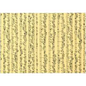 Card, music notes, A4, sheet 210x297 mm, 180 g, 10 sheet/ 1 pack [HOB-219130]