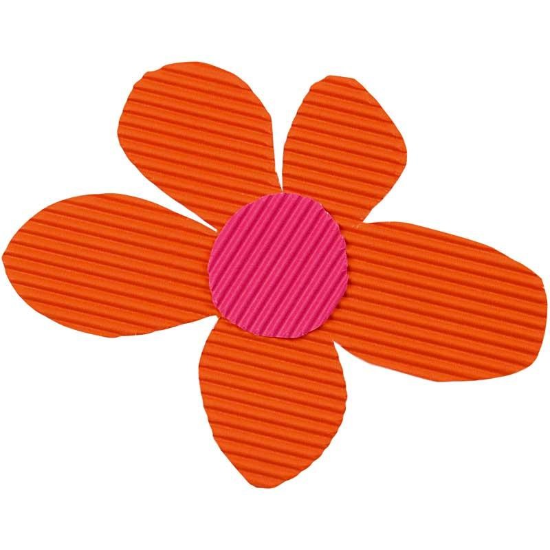 Corrugated Card, sheet 50x70 cm, 80 g, assorted colours, 15 sheet/ 1 pack [HOB-21926]