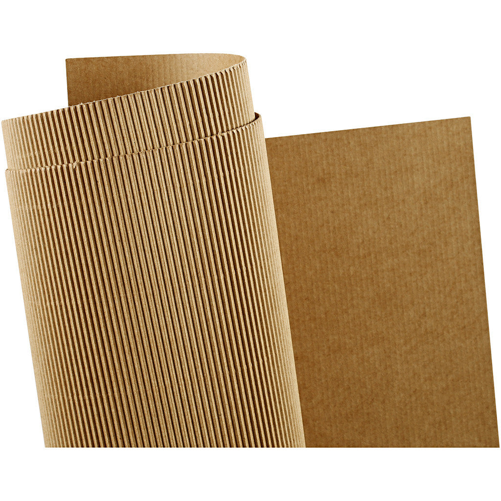 Corrugated Card, sheet 50x70 cm, 120 g, 10 sheet/ 1 pack [HOB-21928]