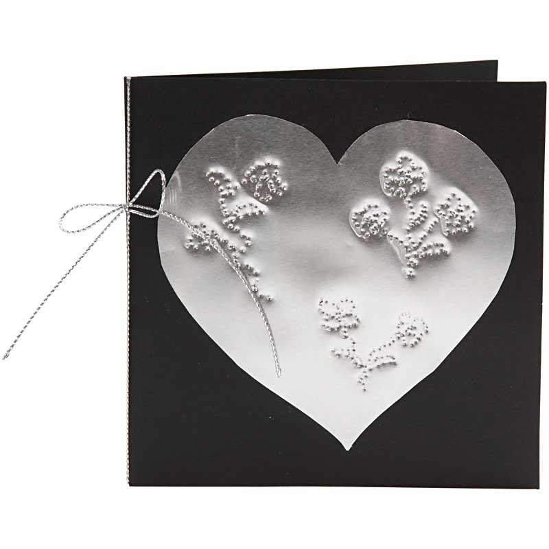 Embossing Foil, A5, sheet 148x210 mm, thickness 0,9 mm, silver, 10 pc/ 1 pack [HOB-22091]