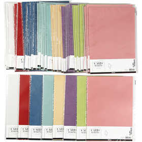 Vellum Paper, A4, sheet 210x297 mm, 100 g, assorted colours, 8x10 pack/ 1 pack [HOB-224823]