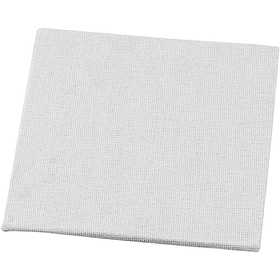 Canvas Panel, size 10x10 cm, thickness 3 mm, 280 g, white, 1 pc [HOB-225000]