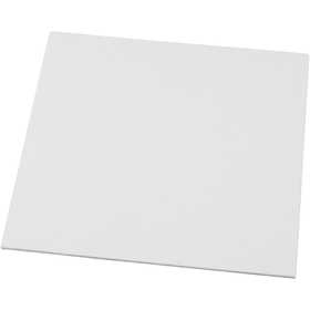 Canvas Panel, size 20x20 cm, thickness 3 mm, 280 g, white, 1 pc [HOB-225040]