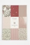 Design Paper pad, size 21x30 cm, 120+128 g, beige, brown, rose, white, 24 sheet/ 1 pack [HOB-22535]