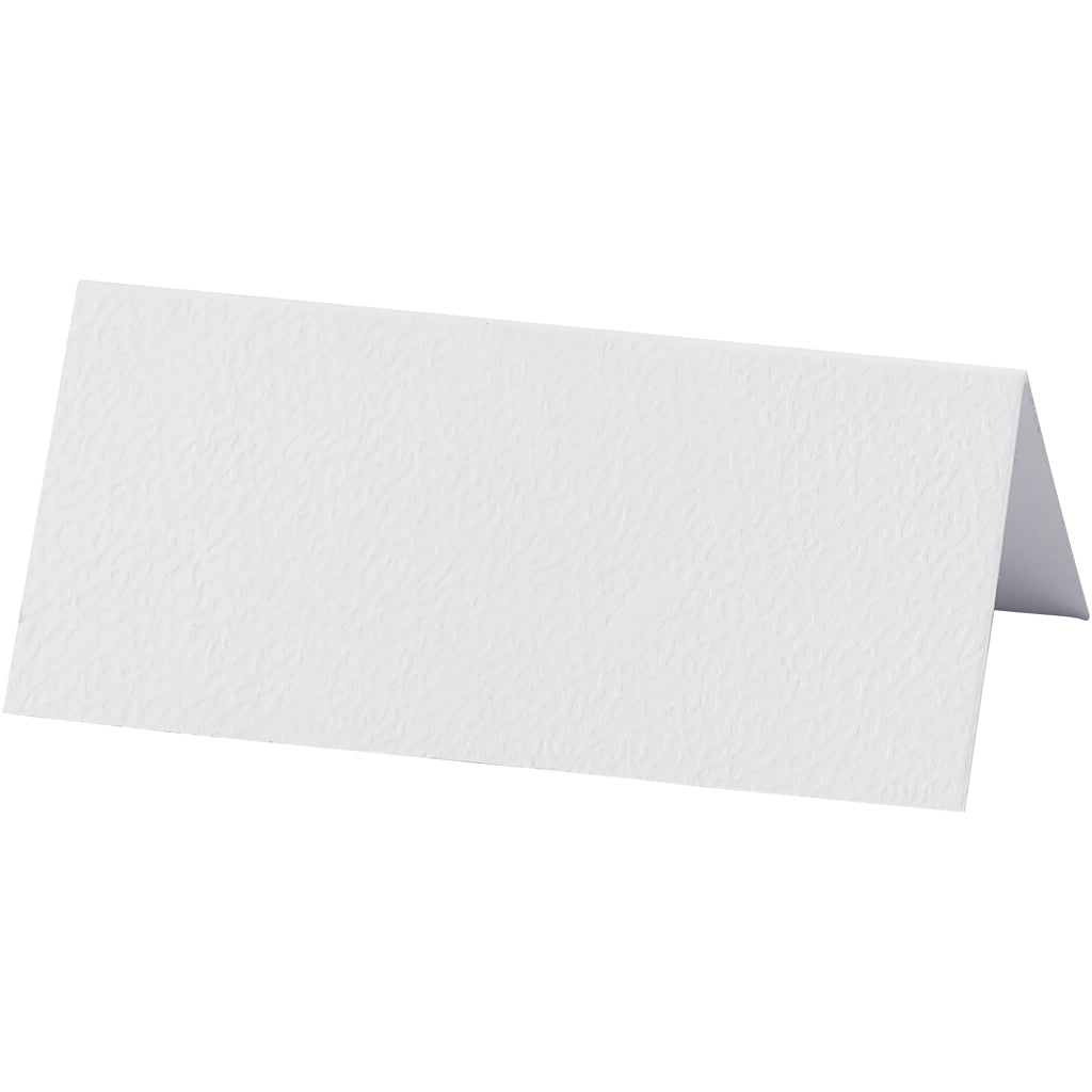 Table place cards, size 9x4 cm, 220 g, white, 20 pc/ 1 pack [HOB-228711]